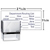 Self-Inking Custom Stamp, 2 15/16" x 1 7/16"