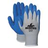 Memphis Flex Seamless Nylon Knit Gloves, Large, Blue/Gray, Pair