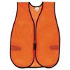 Orange Safety Vest, Polyester Mesh, Hook Closure, 18" x 47", One Size