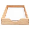Hardwood Letter Stackable Desk Tray, Oak