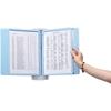 SHERPA® Antimicrobial Wall Mounted Panels Reference Display System, Light Blue, 10 Double Sided Panels