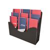 3-Tier Document Organizer, 6 Removable Dividers, 13.375" x 11.5" x 3.5", Black