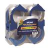 HP260 Acrylic Carton Sealing Tape With Dispenser, 1.88" x 60 yds., 3.1 Mil, 3" Core, Clear, 4 Rolls/Pack