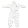 Tyvek Elastic-Cuff Hooded Coveralls, White, 4X-Large, 25/CT