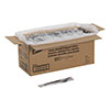Heavy-Weight Disposable Plastic Forks, Individually Wrapped, Black, 1,000/Carton