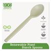 Spoons, Plant Starch, 7", Tan, 50 Spoons/Pack