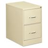 Two-Drawer Economy Vertical File, 18-1/4w x 26-1/2d x 29h, Putty