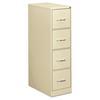 Four-Drawer Economy Vertical File, 15w x 26-1/2d x 52h, Putty