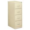 Four-Drawer Economy Vertical File, 18-1/4w x 26-1/2d x 52h, Putty