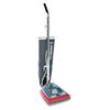 Commercial Lightweight Upright Vacuum, Bag-Style, 12lb, Gray/Red