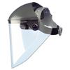 High Performance Face Shield Assembly, 7" Crown Ratchet, Noryl, Gray