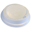 Plastic Lids for Eco-Friendly Hot Cups, Gourmet Domed, White, 1200/Carton