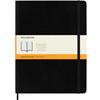 Classic Softcover Notebook, Ruled, 10" x 7.5", White Paper, Black Cover, 192 Sheets