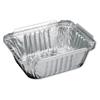 Container, Aluminum, Oblong, 1 lb, 5-9/16" L x 4-9/16 " W x 1-5/8" H, Silver, 1000/Carton