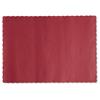 Solid Color Scalloped Edge Placemats, 9 1/2 x 13 1/2, Red, 1000/Carton