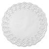 Kenmore Lace Doilies, Round, 16 1/2", White, 500/Carton