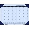 EcoTones Academic Desk Pad Calendar, 18-1/2 x 13, Cordovan Corners, 2023-2024