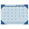 Recycled EcoTones Ocean Blue Monthly Desk Pad Calendar, 22" x 17", 2022
