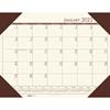 Recycled EcoTones Moonlight Cream Monthly Desk Pad Calendar, 22" x 17", 2023