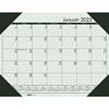 Recycled EcoTones Woodland Green Monthly Desk Pad Calendar, 22" x 17", 2023