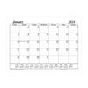Recycled One-Color Dated Monthly Desk Pad Calendar Refill, 12 Month, 22" x 17", Jan 2024 - Dec 2024