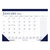 Recycled Two-Color Monthly Desk Calendar w/Large Notes Section, 18-1/2 in x 13 in, 2024