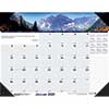Recycled Mountains of the World Photo Monthly Desk Pad Calendar, 18.5 x 13, 2020