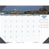 Recycled Coastlines Photographic Monthly Desk Pad Calendar, 22" x 17", 2023