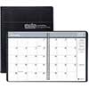 Recycled Ruled Monthly Planner w/Expense Log, 6 7/8 x 8 3/4, Black, 2022-2023