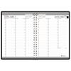 Recycled Professional Weekly Planner, 15-Min Appointments, 8-1/2 in x 11 in, Black, 2024
