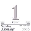 Recycled Today Wall Calendar Refill, 6" x 6", 2023