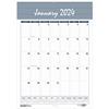 Recycled Wirebound Monthly Wall Calendar, 12 Month, 15-1/2" x 22", Bar Harbor, Jan 2024 - Dec 2024