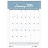 Recycled Bar Harbor Wirebound Monthly Wall Calendar, 22 in x 31-1/4 in, 2024