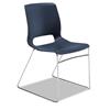 Motivate Seating High-Density Stacking Chair, Regatta/Chrome, 4/Carton