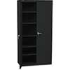 Storage Cabinet, 36w x 18-1/4d x 71-3/4h, Black