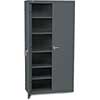 Storage Cabinet, 36w x 18-1/4d x 71-3/4h, Charcoal