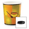 Soup Container with Vented Lid, Paper/Plastic, Round, 32 oz, Streetside Pattern/Black, 250/Carton