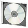CD/DVD Slim Jewel Cases, Clear/Black, 50/Pack