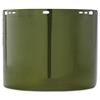 Face Shield Window, 15 1/2" x 8", Polycarbonate, Green, Unbound