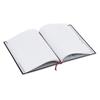 Casebound Notebook, Legal Ruled, 8.25" x 11.75", White Paper, Black Cover, 96 Sheets