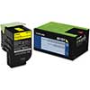 80C1SY0 Toner, 2000 Page-Yield, Yellow