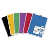 Spiral Bound Notebook, Wide Ruled, 8" x 10.5", White Paper, Assorted Covers, 70 Sheets