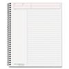 Side-Bound Guided Business Notebook, 8.88" x 11", White Paper, Black Cover, 80 Sheets