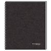 Guided Business Notebook, 8.88" x 11", White Paper, Black Linen Cover, 80 Sheets