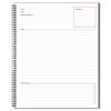 Side-Bound Guided Business Notebook, Linen, Meeting Notes, 8 7/8 x 11, 80 Sheets