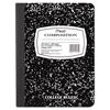 Square Deal Composition Book, College Rule, 9.75" x 7.5", White, Black Marble Cover, 100 Sheets