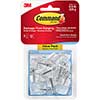 Clear Hooks & Strips, Plastic/Wire, Small, 9 Hooks w/12 Adhesive Strips per Pack