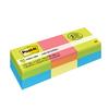 Notes Cube, 1 7/8 in x 1 7/8 in, Assorted Bright Colors, 400 Sheets/Cube, 3 Cubes/Pack