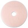 Eraser Burnish Floor Pad 3600, 19", Pink, 5/Carton