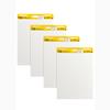 Super Sticky Easel Pad, 25 in x 30 in, White, 30 Sheets/Pad, 4 Pads/Carton